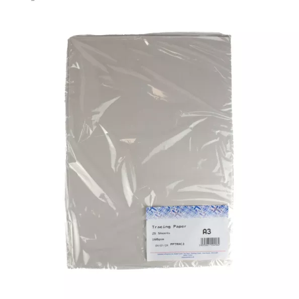 A3 Tracing Paper 160gsm 25 sheet pack
