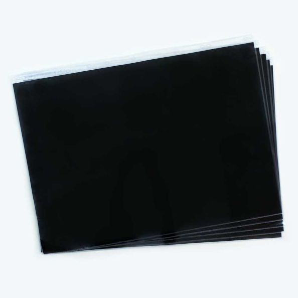 A1 PVC Clear Portfolio Sleeves with black paper insert | Creative Activity