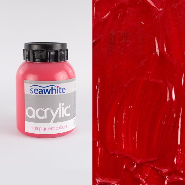 1000ml Acrylic Paint Bottle Primary Red (Magenta) | Creative Activity