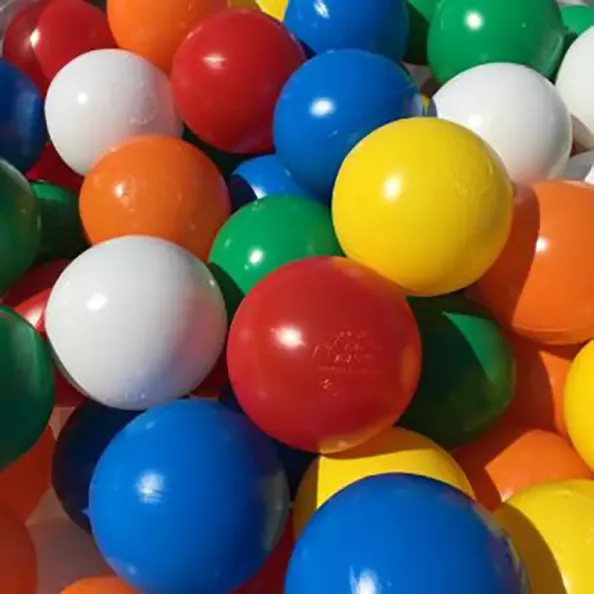 75mm Plastic Balls White | Creative Activity