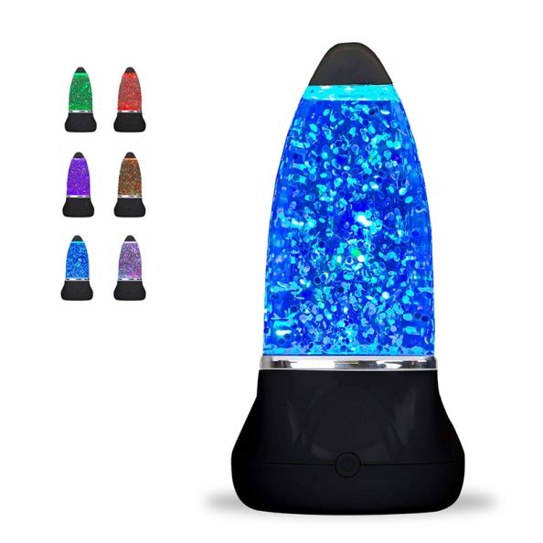 Sensory Volcano Glitter Lamp
