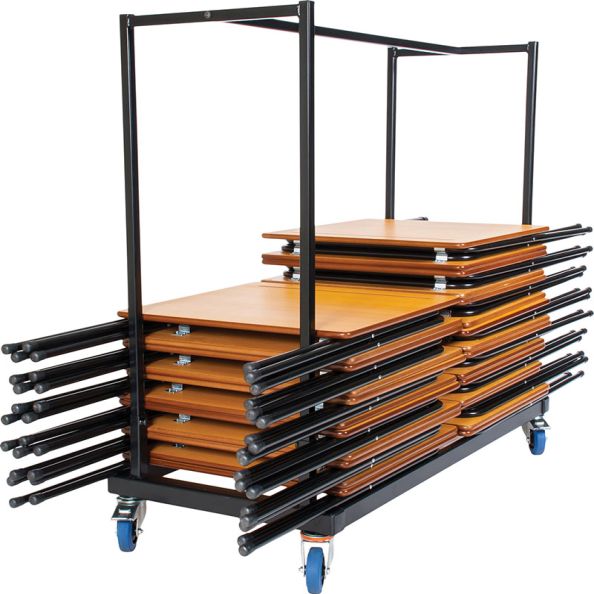 Folding Exam Desk Trolley - Holds 40 Desks Flat | Creative Activity