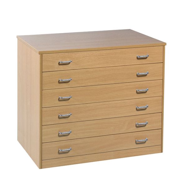 Static Beech Plan Storage Chest w1015xd750xh780mm | Creative Activity