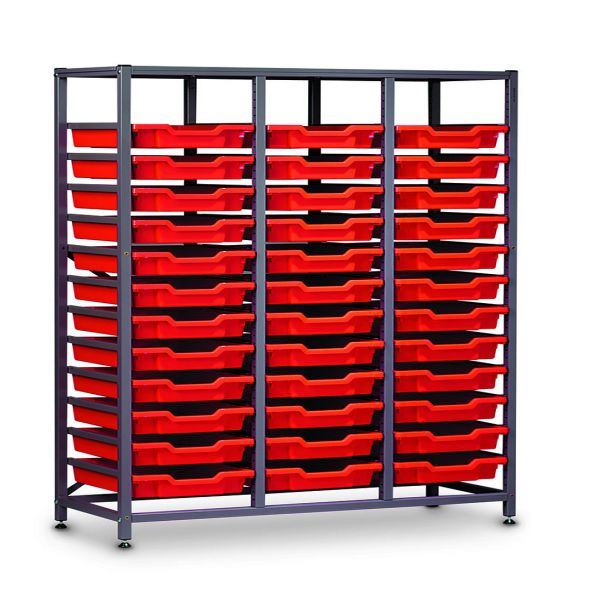 TecniStor Static Metal Storage w1055xh1500mm c/w 36 sh trays | Creative Activity
