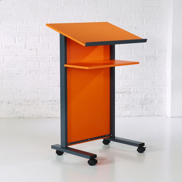 Coloured Panel Front Lectern Orange | Creative Activity