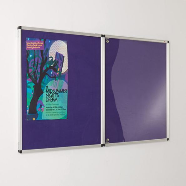 Colourtone Tamperproof Noticeboard W2400 x H1200mm | Creative Activity