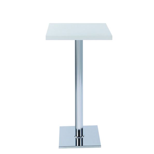 Stainless Steel Column Leg Coffee Table - Square 600 x 600mm | Creative Activity