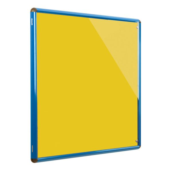 Premium Tamperproof Noticeboard Coloured Frame W1200 x H1200mm | Creative Activity