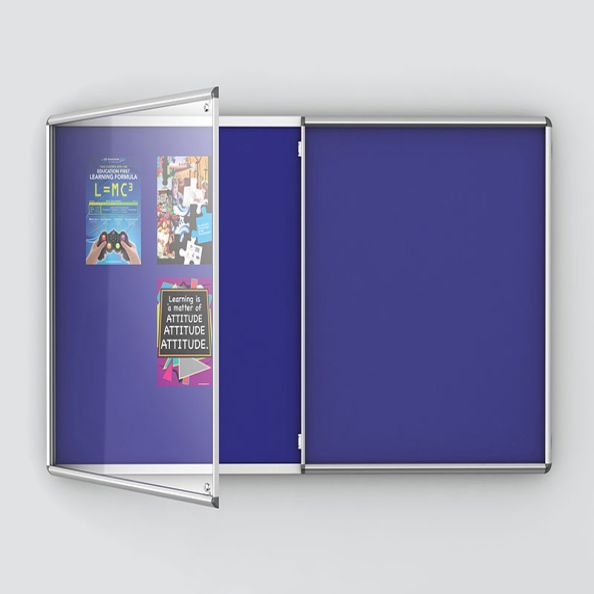 Premium Tamperproof Noticeboard Coloured Frame W2400 x H1200mm | Creative Activity