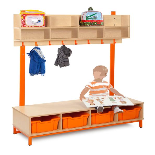 Cloakroom Bases - 4 Deep Trays  | Creative Activity
