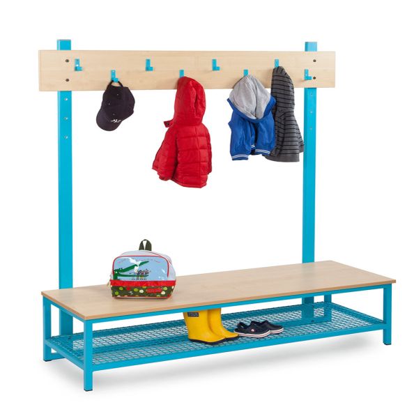 Cloakroom Tops with Upright Bars - 8 Hooks  | Creative Activity