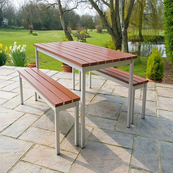 Fresco Outdoor Dining Bench 160 x 33cm | Creative Activity