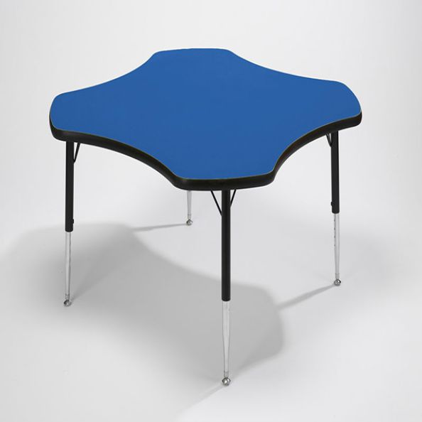 Height Adjustable Clover Table - Red | Creative Activity