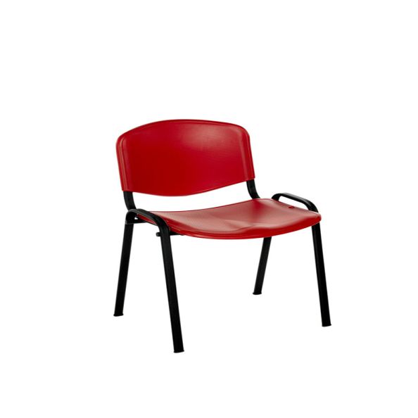 Fleet Chair with Red Moulded Plastic Seat and Back | Creative Activity